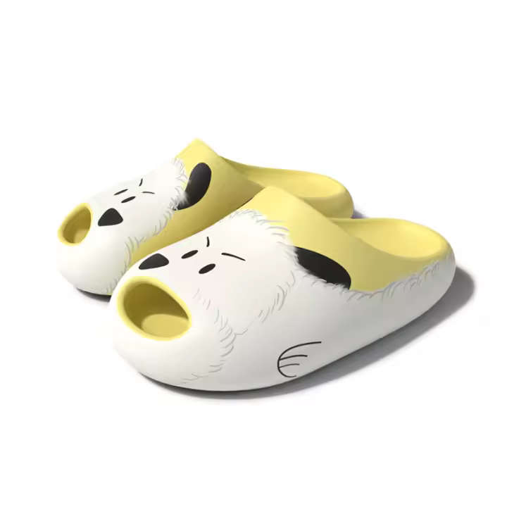 Cachorro de dibujos animados zapatillas frescas hogar de las mujeres nuevo baño interior baño EVA sandalias pareja zapatillas verano - 1