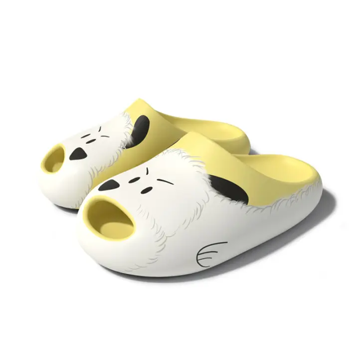 Cachorro de dibujos animados zapatillas frescas hogar de las mujeres nuevo baño interior baño EVA sandalias pareja zapatillas verano - 1