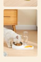 Cuenco piezas para gatos, comedero para mascotas, tazón de comida para perros y gatos, dispensador de agua, tazón doble, plato a - details 15