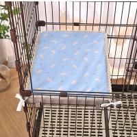 Alfombrilla Universal de seda de hielo con dibujos de perros, alfombrilla plegable impermeable para Gato, alfombrilla refrescante antideslizante, 2 tamaños, caja para perros, cama para dormir en casa - details 3
