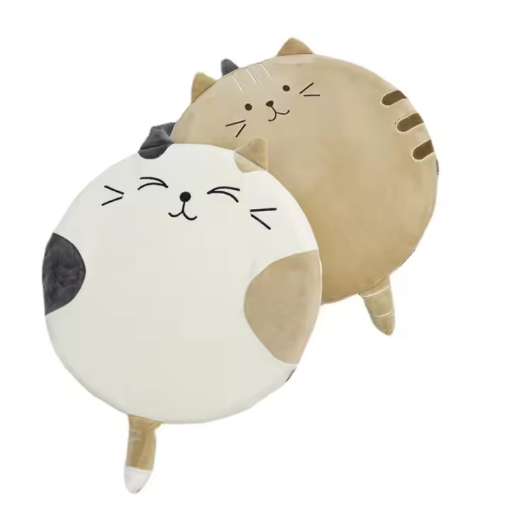 Cojines portátiles de gato de dibujos animados japoneses, cómodos y exquisitos cojines para ventana de Bahía, cojines redondos gruesos de Tatami para sala de estar - 1