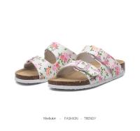 BIRKEN Zapatillas de corcho de verano con punta abierta, zapatos planos para hombre y mujer para ocio al aire libre, mismo estilo, hebilla de playa - details 22