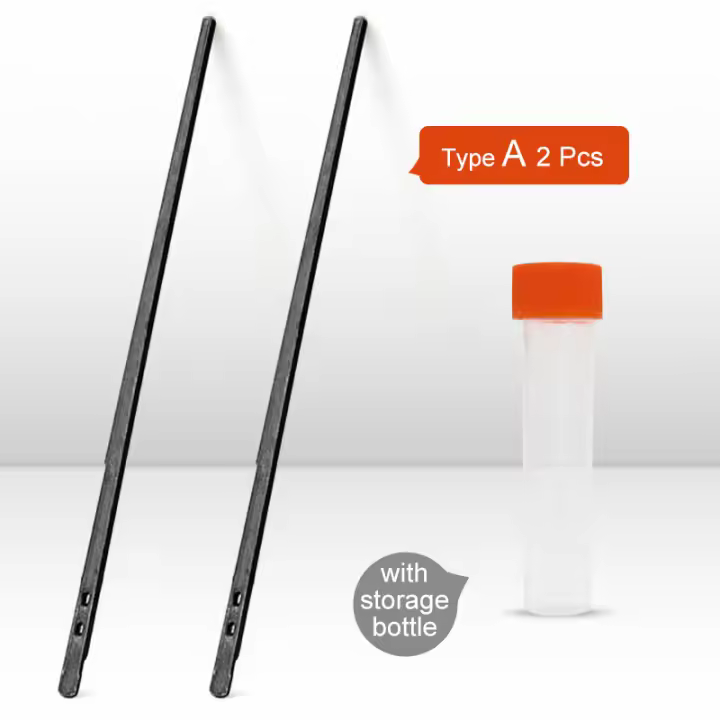 Aguja de cuerda de cuero para costura, herramienta de artesanía de cuero, doble agujero, Kit de costura de encaje, 2 piezas - 1