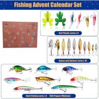 Calendario de aviso de pesca, cuenta regresiva navideña, juego de 24 días, 2024 - details 5