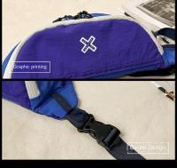 Bolso de pecho deportivo de gran capacidad para hombre, bandolera de nailon con contraste de Color, bolso de dumplings, impermeable, de estilo coreano, para exteriores - details 5
