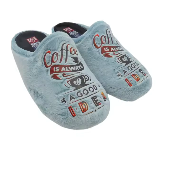 Zapatillas de casa marca Gema García modelo 7900-31 en color azul - 1