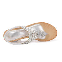 Sandalias de cuña con plataforma gruesa estilo coreano con diamantes de imitación, moda bohemia para mujer 2024 - details 4