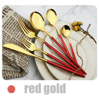 Juego de Vajilla de Acero Inoxidable de 16 Piezas Cuchillos, Tenedores, Cucharas de Postre Verde Menta Set de Cocina para el Hogar - details 5