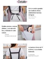 Delantal Impermeable y Resistente Al Aceite para Cocina,Con Bolsillo de Delantal,Delantal de Cocina para Mujer - details 1