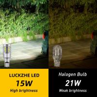 Luz de Reversa LED para Coche LUCKZHE 2PCS Lámpara Trasera de Soporte T15 W16W 1156 BA15S P21W W21W 7440 Accesorios de Canbus de Respeto - details 4
