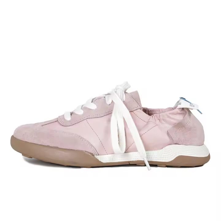 Cuero casual deportes Forrest Gump zapatos pequeños zapatos blancos zapatos de entrenamiento de ballet de las mujeres - 1
