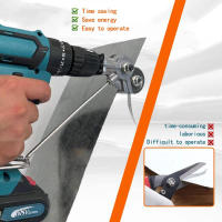 Fresa Eléctrica para Pulido de Placa de Corte de Metal Hines Herramienta de Corte Libre de Acero de Aleación de Plástico con Hoja Afilada - details 4