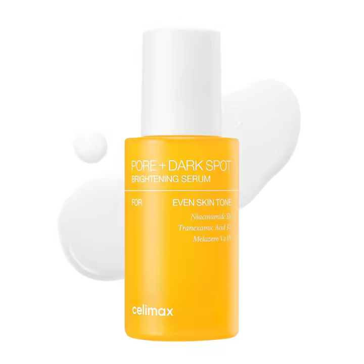 celimax Poro+Manchas Oscuras Iluminador 30ml |   Suero tipo gel para poros dilatados con niacinamida, ácido tranexámico, minimizador de poros, - 1