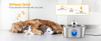 Fuente de agua de acero inoxidable para gatos, dispensador automático de agua para mascotas, cuenco para perros, productos para gatos, nuevo - details 4
