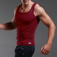 Chaleco deportivo para hombre, camiseta sin mangas con cuello cuadrado para culturismo, camiseta sin mangas con absorción de sudor, camiseta interior informal elástica para correr y gimnasio - details 8