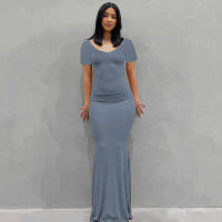 Vestido Largo para Mujer 2025 Correas Estables + Tela Elástica Estilo Moldeado SKIMS - details 20