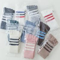 Calcetines de Yoga con cinco dedos divididos para mujer, medias profesionales de Pilates, de algodón, antideslizantes, de tubo medio, para interiores, baile, Fitness y deportes - details 10