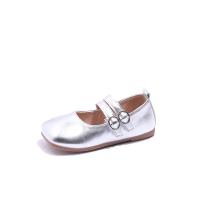 Zapatos de cuero para niños, calzado informal de Color sólido dorado y plateado, a la moda, para primavera y otoño - details 14