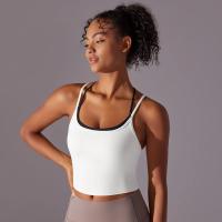 Ropa interior deportiva de realce para mujer, sujetador de Yoga para Fitness, gimnasio, entrenamiento, correr, camiseta sin mang - details 14