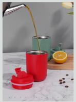 Taza de café de acero inoxidable 316, termo térmico a prueba de fugas, vaso de doble pared, termo aislado para bebidas de viaje - details 13