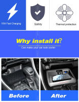 Cargador inalámbrico Qi para coche, placa de carga rápida para teléfono móvil, accesorios para Toyota Rav4 XA50 - details 1