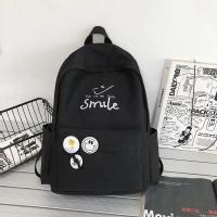 Mochilas de escuela secundaria para niñas adolescentes, color sólido, moda simple, mochila escolar ligera para estudiantes, bolsa universitaria - details 6