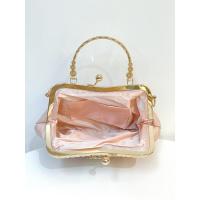 Nuevo Kelly francés brillante hecho a mano para banquete con incrustaciones de diamantes, bolso de cena con lazo, bandolera de hombro. - details 12