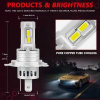 Bombillas de Faro LED Potentes LUCKZHE Haz Alto y Bajo 30000LM Lámparas Turbo para Autos 12V 6000K - details 2