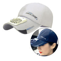 Gorra de Béisbol de Algodón Sólido Gorra de Verano Ajustable con Abanico - details 2