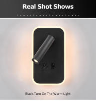 Tomaxin Lámpara de Pared Led Luz Cálida de 350 Grados Rotativa Plegable para Dormitorio, Estudio, Hotel - details 11