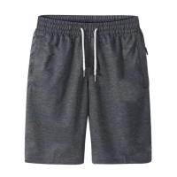 Pantalones cortos deportivos con bolsillo para hombre, Shorts de playa, holgados, con cremallera - details 1