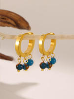 316 pendientes dorados pendientes de Maple inoxidable pendientes de Perlas de Piedras preciosas Naturales pendientes de Perlas borlas personalidad Bohemio Anillo Joyas Elegantes Selección de joyas de fiesta - details 10