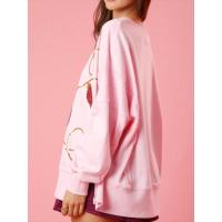 Sudadera de manga redonda con lentejuelas estilo coreano de moda 2025 para mujer - details 6