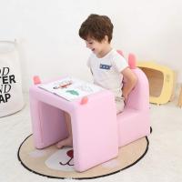 Sillón para niños Multifuncional, Silla y Mesa para niños/Taburete con una Sonrisa Divertida para niños y niñas (Conejo Rosa) - details 2