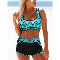 Conjunto de Bikini estampado para mujer, bañador Sexy de dos piezas, ropa de baño holgada para playa, 2022 - details 1