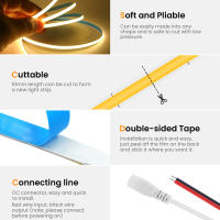 GAHADA Cinta LED COB de alta densidad Luz barra flexible de 5mm para iluminación de decoración - details 3