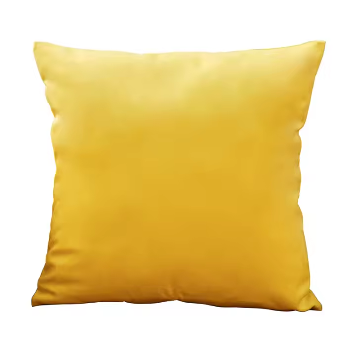 Funda de cojín de terciopelo amarillo brillante para interior, suave, decorativa para el hogar, 2 unidades - 1