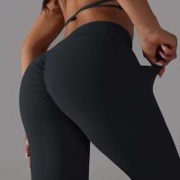 Leggings cruzados para mujer, pantalones de yoga con bolsillo, malla deportiva transpirable para correr y andar en bicicleta, leggings de entrenamiento de cintura alta - details 6