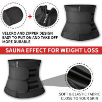 Waist Trainer Body Shaper Slimming Sweat Belt Waist Trimmer for Women Belly Weight Loss Slimming Belt Tummy Trimmer with Adjusta - details 11