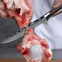 MDHAND Cuchillo para deshuesar de 6 pulgadas, cuchillo de cocina inoxidable, cuchillo para deshuesar curvo flexible para cortar carne, cuchillo para recortar carnicero - details 5