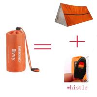 Kit de Tienda de Supervivencia Bivy para 2 Personas Refugio de Emergencia, Tienda de Campaña de Tubo Mylar, Bolsa de Dormir Impermeable para Exteriores, Manta Térmica SOS Reutilizable - details 6