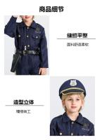 Uniforme de policía de cosplay de Halloween para niños, set de maquillaje para fiesta - details 6