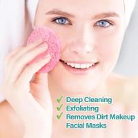 Esponja de maquillaje comprimida, almohadillas de limpieza exfoliantes absorbentes sin látex para el cuidado de la piel, tamaño 6cm, 50-1000 Uds. - details 0