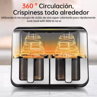 Secador de Aire Fritor 4.5L + 4.5L Sin Aceite, 2500W, 8 Programas Preestablecidos, Ventana de Visualización Digital - details 3