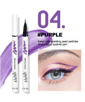HANDAIYAN Delineador de Ojos Nacarado Brillante, Delineador de Ojos Líquido Nacarado Ultrafino, Resistente Al Agua y Duradero - details 6