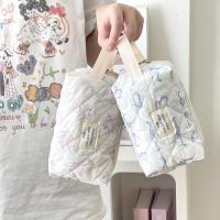 Bolso de Cosméticos Floral Vintage Pequeño, Aretes, Algodón Encajado Ideal para Viajes - details 4