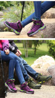 Botas de senderismo de alta calidad para mujer, zapatos de escalada al aire libre, antideslizantes, deportivos, botas de Trekking casuales, impermeables de gamuza - details 9