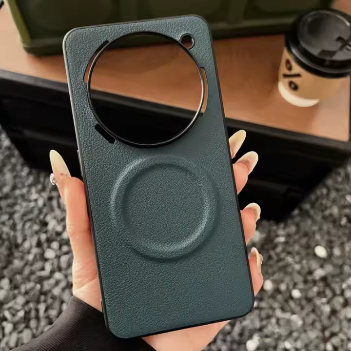 Funda de cuero mate de lujo ultrafina y a prueba de golpes Carga inalámbrica Para Magsafe - 1
