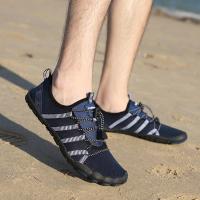 Zapatos tácticos de senderismo de malla transpirable para hombres y mujeres, antideslizantes, duraderos, trekking, escalada, aguas arriba, vadear, zapatillas de agua - details 28