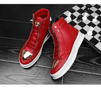 Zapatillas altas de marca para hombre, zapatos deportivos con plataforma de leopardo, zapatos de entrenamientos deportivos, zapatos de Skate informales, zapatos deportivos de tenis a la moda para niños - details 17